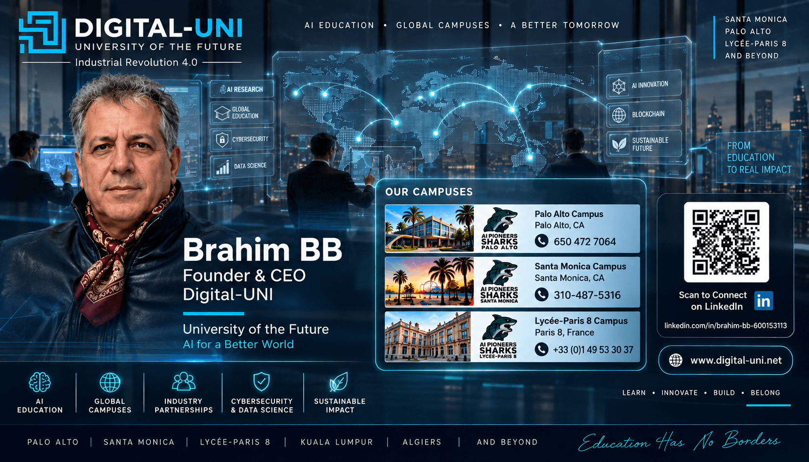 Brahim BB — Digital-UNI global campus card for Palo Alto, Santa Monica and Lycée-Paris 8